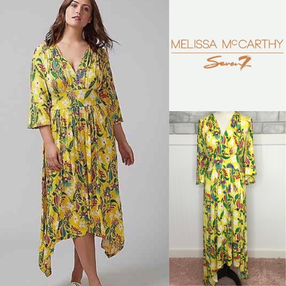 Melissa McCarthy Dresses & Skirts - Melissa McCarthy plus yellow Dress